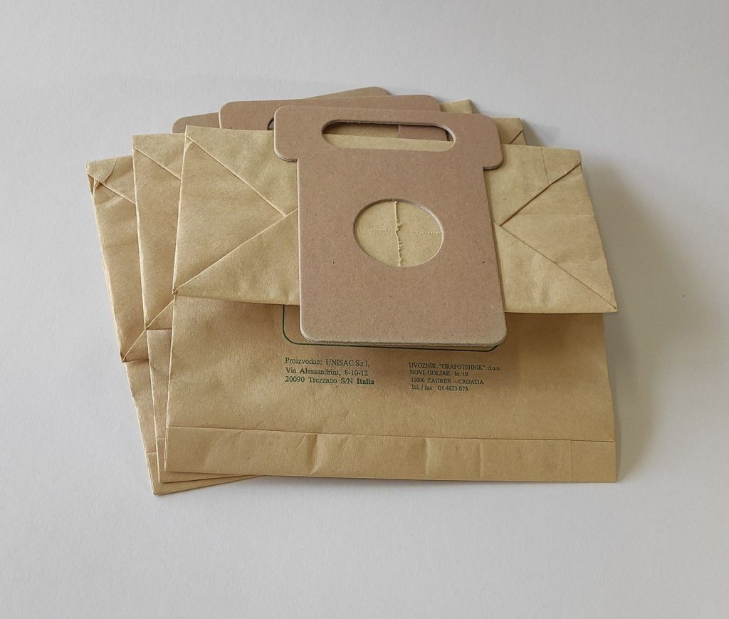 Vrećica za usisavač Moulinex. Paket sadrži 10 vrećica. Papirnata vrećica za usisavač. VPV 43